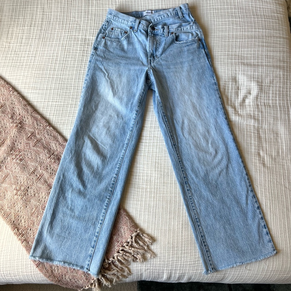 Pistola Light Wash Flare Jeans